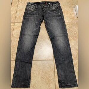 Guess Dark Gray Straight Jeans